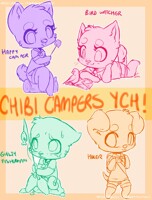 Last taste of summer chibis - Campers YCH mini acution!