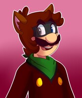 Fusion of Mr.L and Wolfie mario