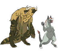 Fishnose and Hissa size comparison by Maim