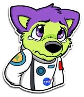 Space Nacho Marci Stickers - Crying