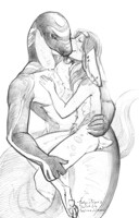 Naga's love. (commission sketch)