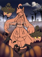 [Halloween YCH] Pumpkin Siren[CLOSED]