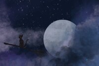 Inktober 1: feline familiar