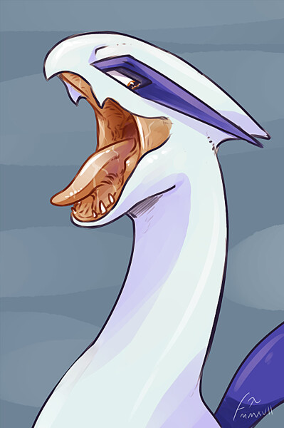 Lugia (BORED DOODLE) by HotMessExpress87 -- Fur Affinity [dot] net