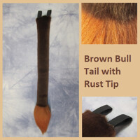 Brown Bull Tail with Rust Tip - Commission