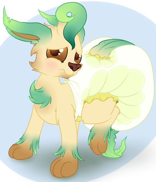 leafeon puffy Pjs by SoftBalloonPony -- Fur Affinity [dot] net