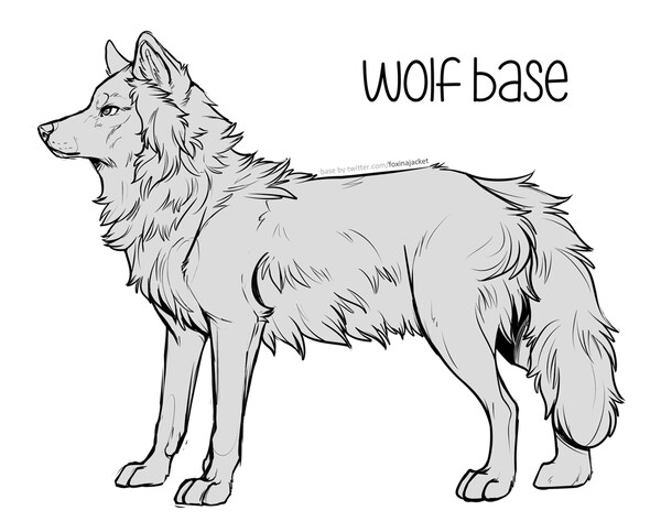 Wolf Lay Base by ChibiRawr  Fur Affinity dot net