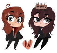 cute chick chibi duo