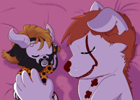 peaceful slumber YCH: Patchworkpupper