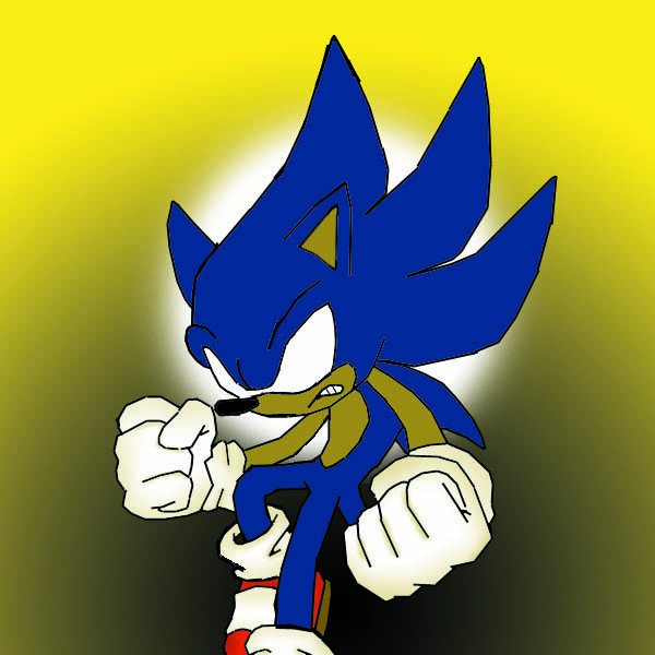 Sonic X - Anthro Super Sonic by Ann-Nick -- Fur Affinity [dot] net