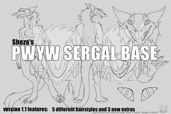 PWYW - SERGAL BASE v.1.1 by shysa-the-sergal -- Fur Affinity [dot] net
