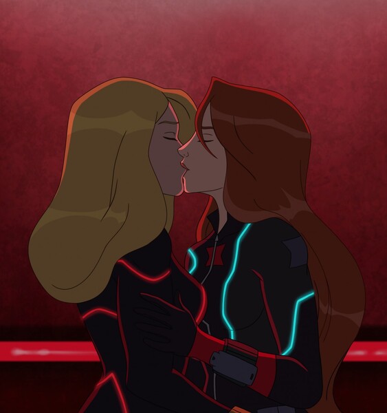 Natasha Romanoff and Yelena Belova from the series Avengers Assemble, I lov...