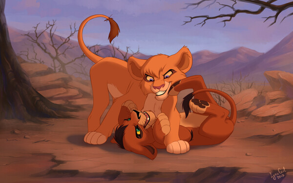The third picture from the lion king series of pictures. =^^= 