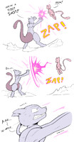 Poke-Toons: MewTwo Versus Mew - Page 1 by EccentricChimera -- Fur Affinity  [dot] net