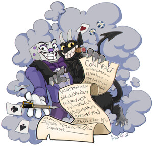 King Dice Fanart (Plus Cuphead)