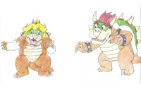 Princess Peach turns into a Koopa