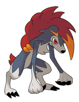 Lloyd the Weavile inspired Midnight Lycanroc
