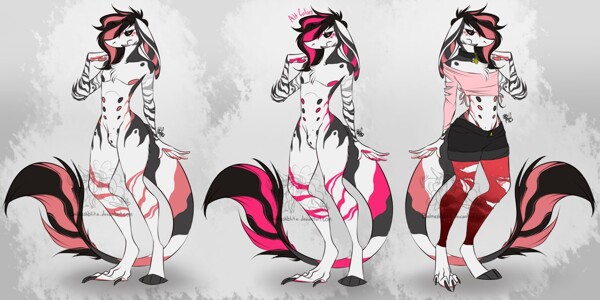 Cyn Anthro Refsheet (Personal) by BloodLadenWolf -- Fur Affinity