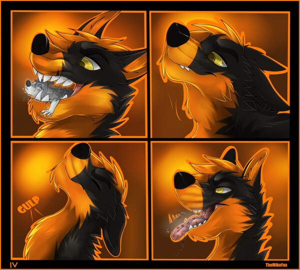 Foxes are preds vore comic 4/5 by TheMikeFox.