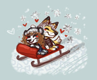 Sledding by Ghostcritter