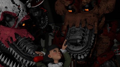 nightmare, nightmare fredbear and child by moguior -- Fur Affinity