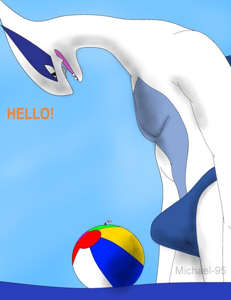 Something on speedo (macro anthro Lugia) by TheDolphin195 -- Fur Affinity  [dot] net