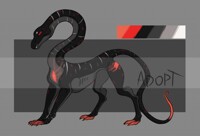Coal dragon adopt [SOLD]