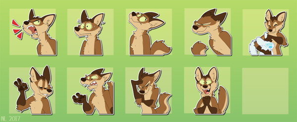 Fanvir telegram sticker pack by Shironya97 on DeviantArt