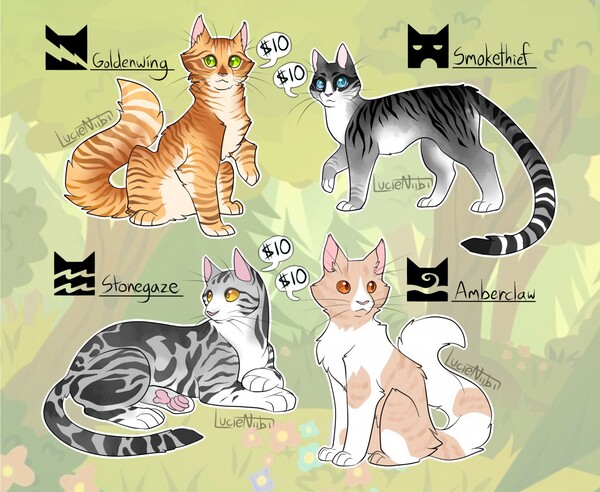 some warrior cats designs #3 by BlueLeafCisco on DeviantArt