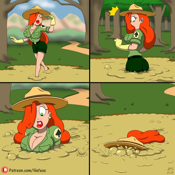 The lovely Jessica Rabbit, in her Forest Ranger outfit, seems to have ... 