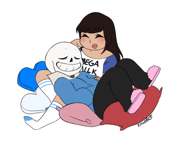 I promise I'll protect you- Sans and Frisk Virustale by ElectroSkull64 --  Fur Affinity [dot] net