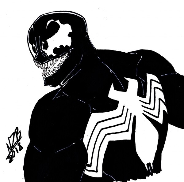 Venom(Drawing by me) - art post - Imgur