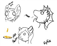 Fun derp art of my characters by lilyfie