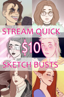 SKETCH HEADSHOTS $10 - closed