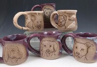 Etched Doggo mugs