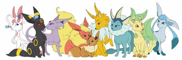 All 3D Pokémon animations _ Eevee Family & more. 