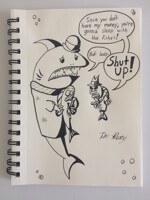 Sleeping with the Fishes (Inktober 4)