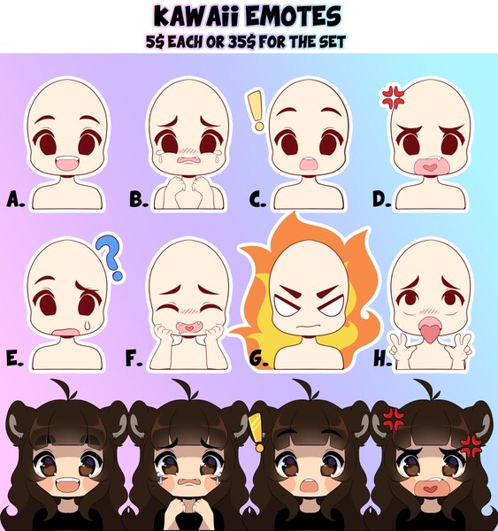 Cute Anime Discord Emotes, HD Png Download - vhv