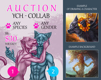 CLOSED. SAKURA AUCTION! YCH COLLAB!