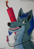 Happy wolf (gift from Luuna_M)