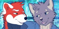 [Icon Commissions] Stray and Letters connecting icons.