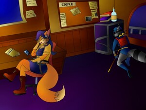 Sly Cooper: Underwear Thief by HeresyArt -- Fur Affinity [dot] net
