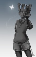 Monochrome and shiny