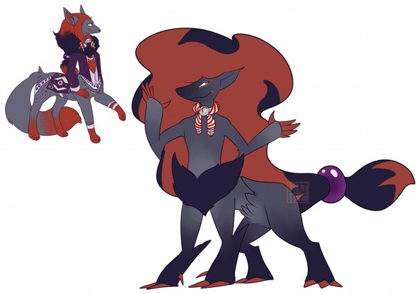 Red Pokemon Redesign by Witchdollatelier -- Fur Affinity [dot] net