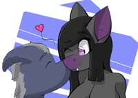 VoidDraggy Smooching a Bat