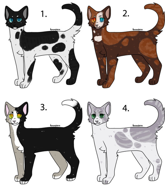 Warrior Cats Adopts 2 (Closed!) by ProjectMischa -- Fur Affinity