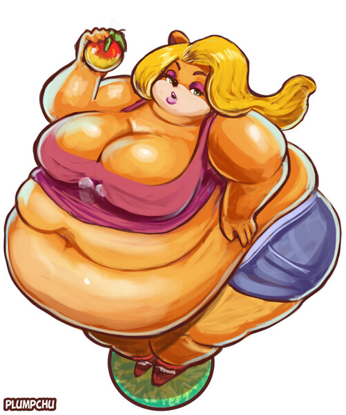 Fat Tawna - Crash Bandicoot OBESE Edition by Plumpchu.