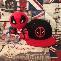 Cap and toy Deadpool