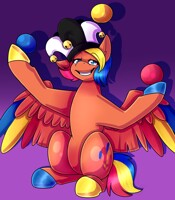 Silly Jester Pony -Commission-