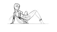 Liz posing - WIP